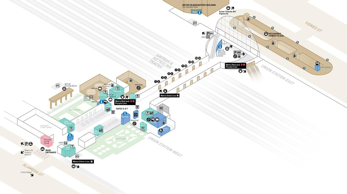 地図ユニオン駅よりシカゴ