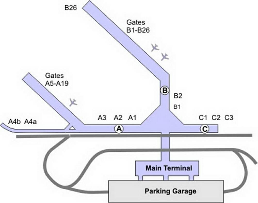 mdw空港地図