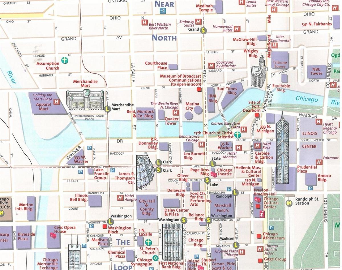 地図の都市シカゴ