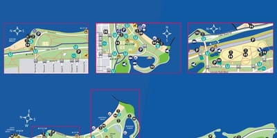 地図のシカゴのビーチ
