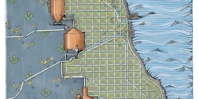 シカゴのビールの地図