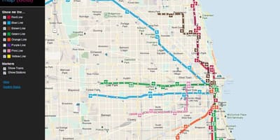 シカゴcta電車地図