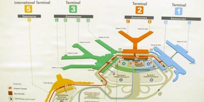 地図シカゴハ空港
