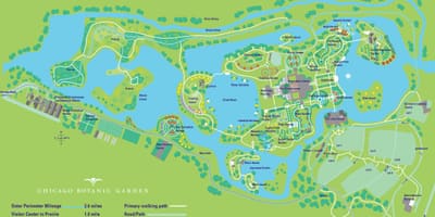 シカゴ植物園の地図