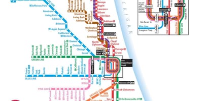Cta地図シカゴ