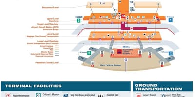 地図ordシカゴの空港