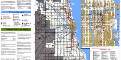バス路線はシカゴ地図